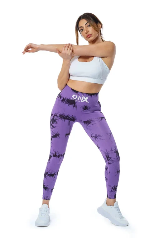 ONX Leggings - Black Purple